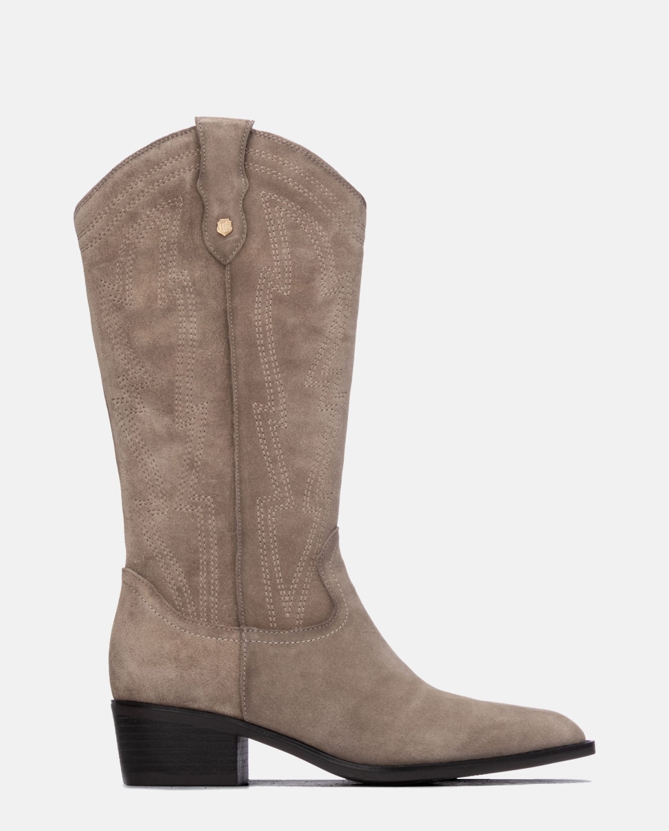 Bota de mujer con cremallera - Carmela - Marrón Marrón-1