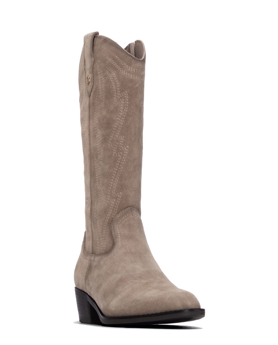 Bota de mujer con cremallera - Carmela - Marrón Marrón-3