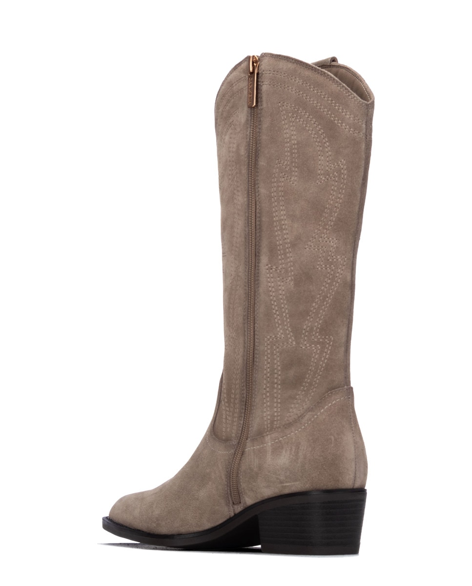 Bota de mujer con cremallera - Carmela - Marrón Marrón-2