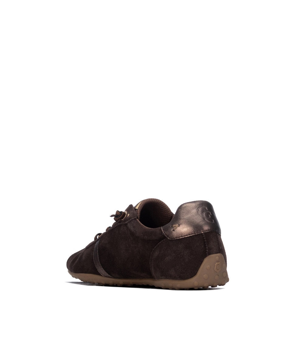 Carmela - Zapatilla de mujer con cordones de piel.