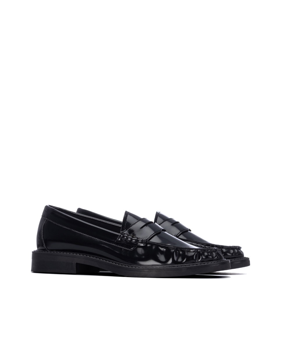 Mocasín plano de mujer - Xti - Negro Negro-4