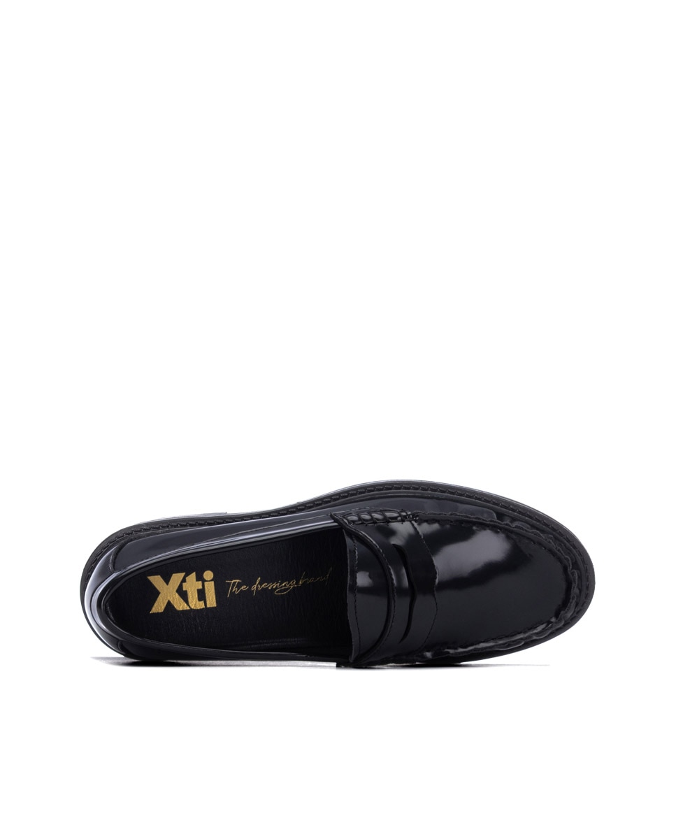 Mocasín plano de mujer - Xti - Negro Negro-5