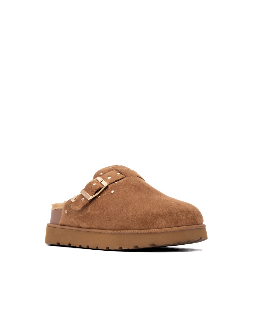Imagen 3 de Zueco de mujer con pelo - Xti - Camel Camel