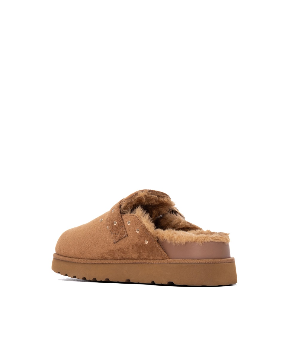 Imagen 2 de Zueco de mujer con pelo - Xti - Camel Camel