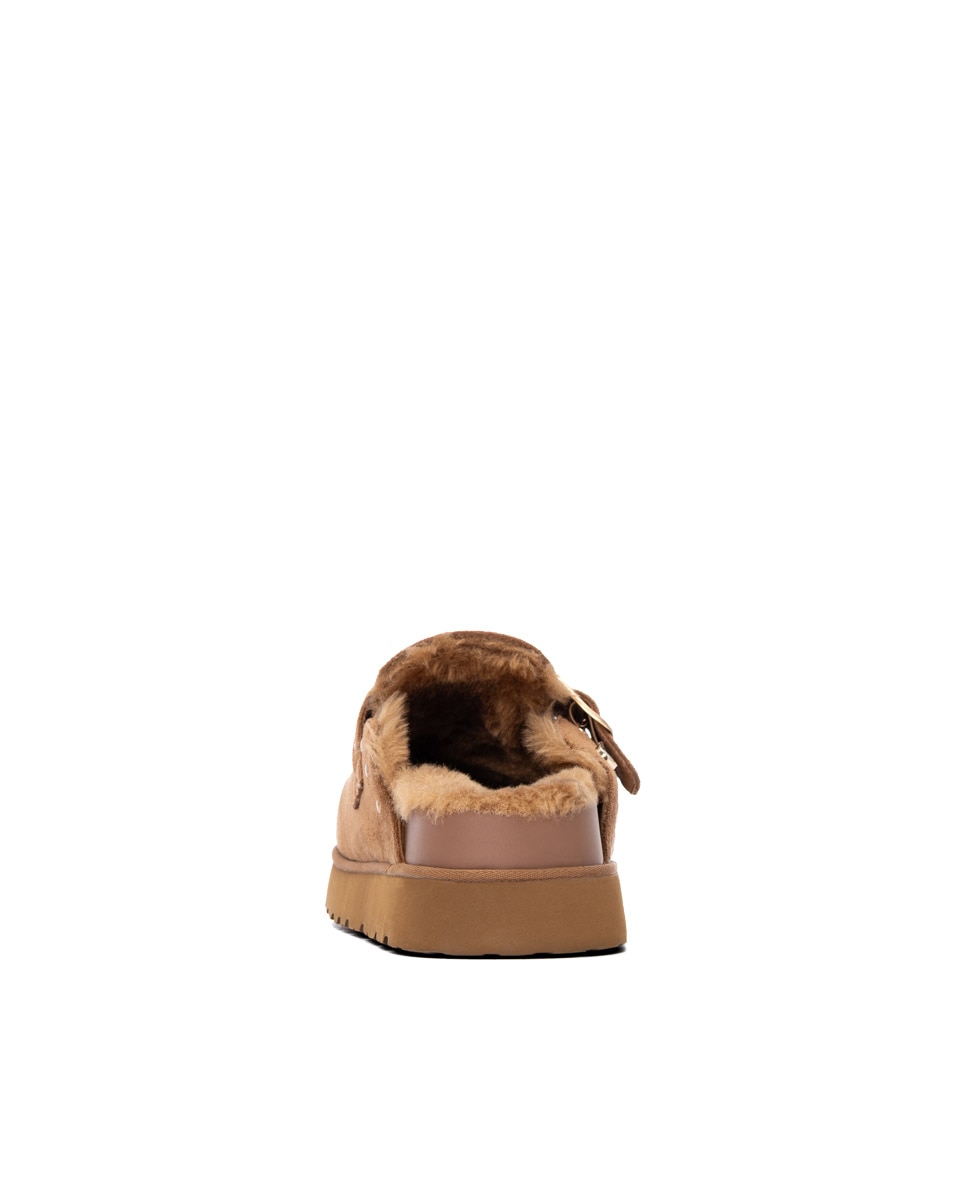 Imagen 8 de Zueco de mujer con pelo - Xti - Camel Camel
