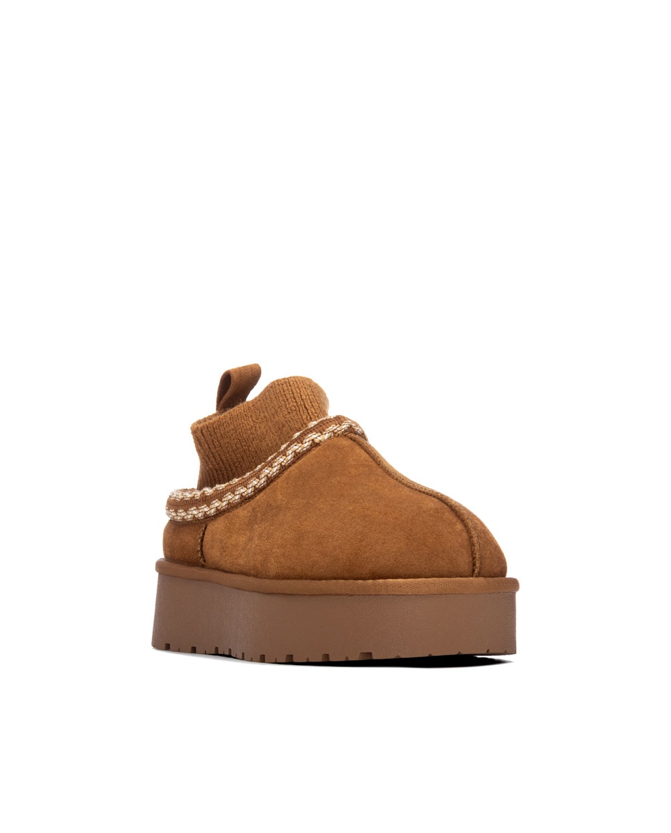 Zapatilla de mujer australiana - Xti - Camel Camel-3