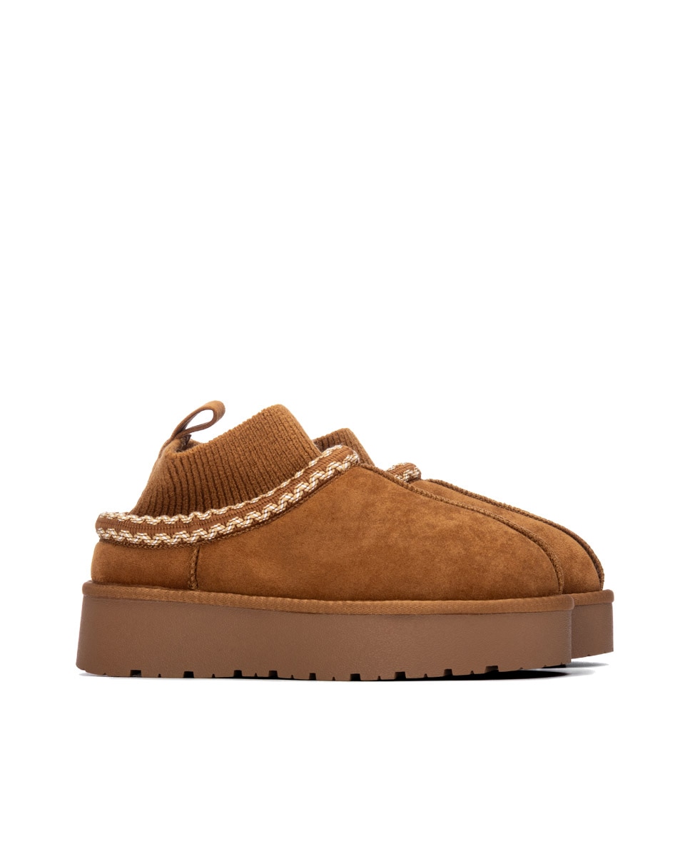 Zapatilla de mujer australiana - Xti - Camel Camel-5