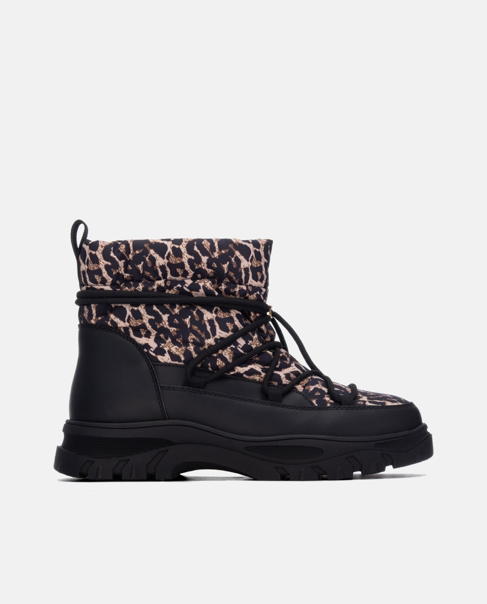 Botines de mujer con cordones - Xti - Estampado Estampado-1