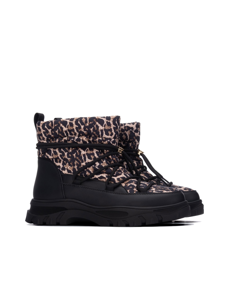 Botines de mujer con cordones - Xti - Estampado Estampado-5