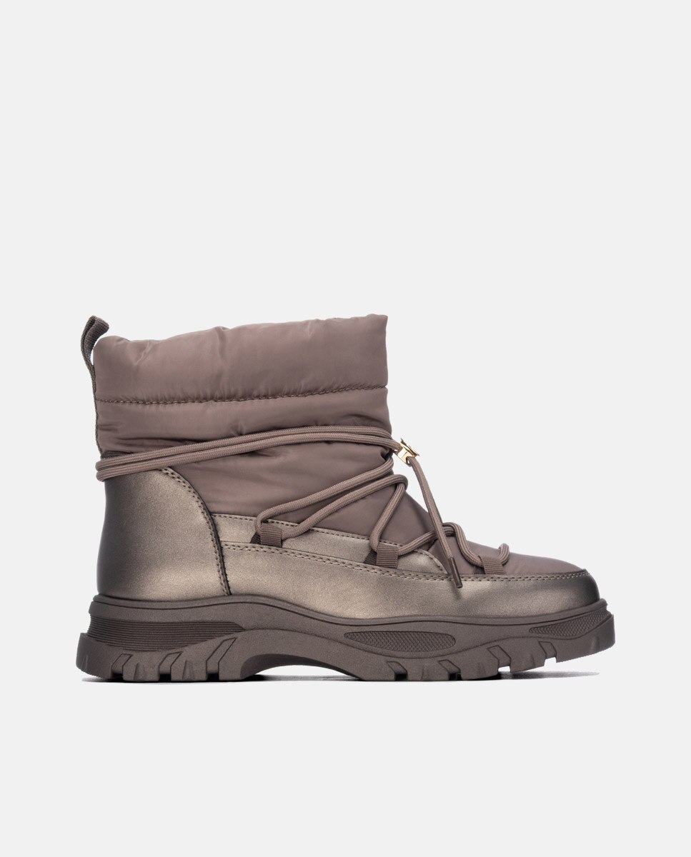Botines de mujer con cordones - Xti - Oro Oro-1