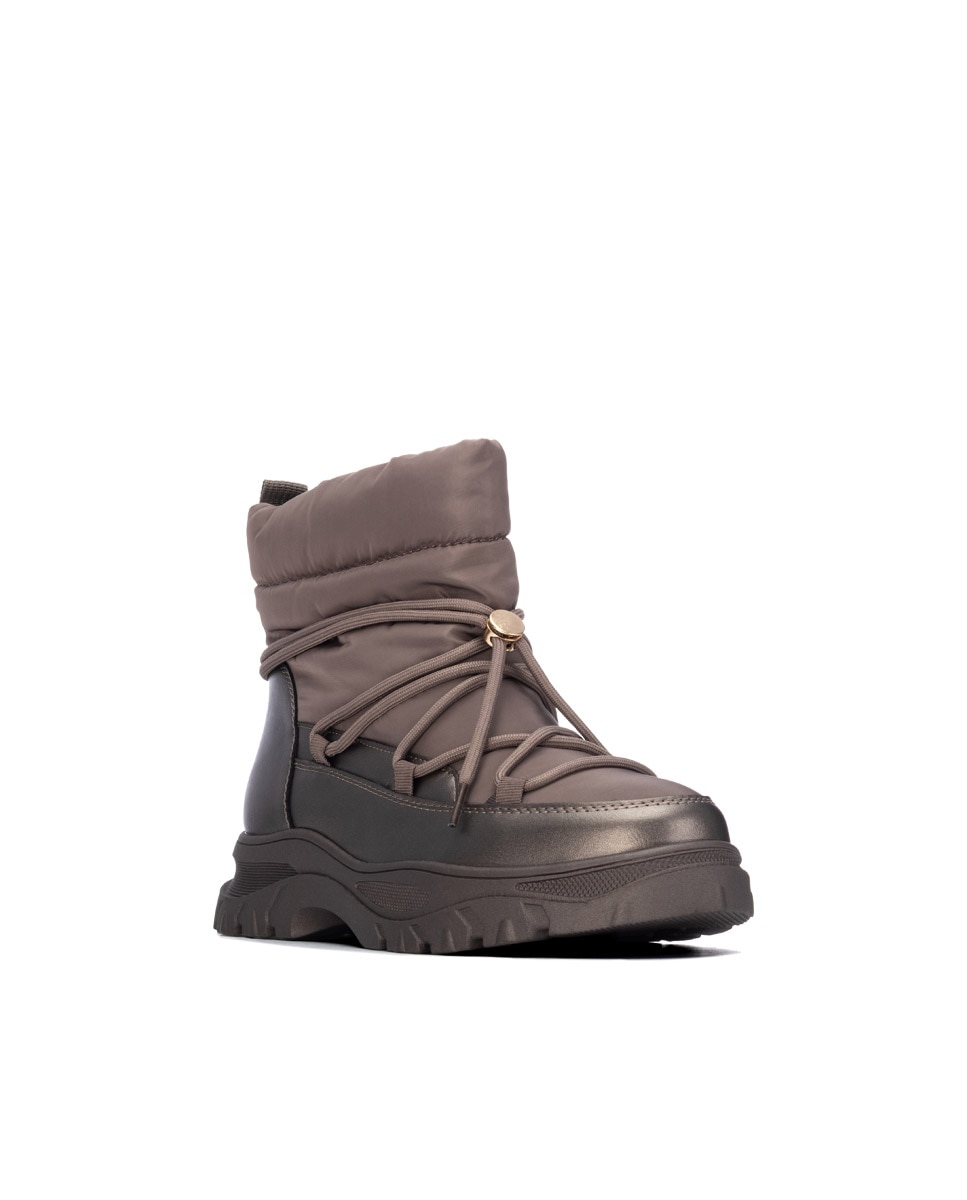 Botines de mujer con cordones - Xti - Oro Oro-3