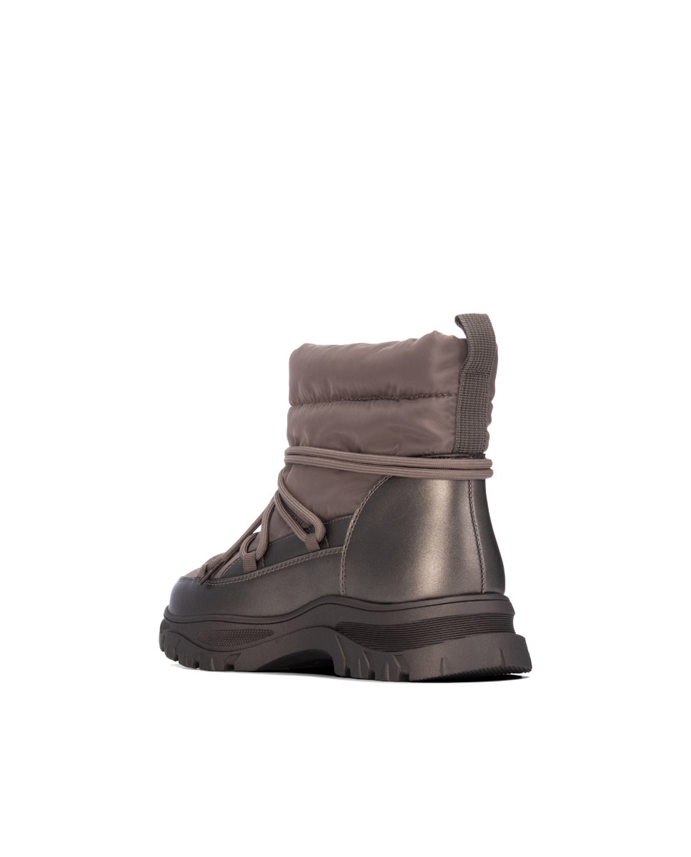 Botines de mujer con cordones - Xti - Oro Oro-2