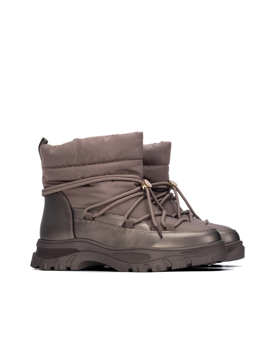 Botines de mujer con cordones - Xti - Oro Oro-4