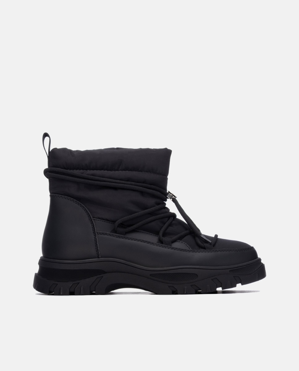 Botines de mujer con cordones - Xti - Negro Negro-1