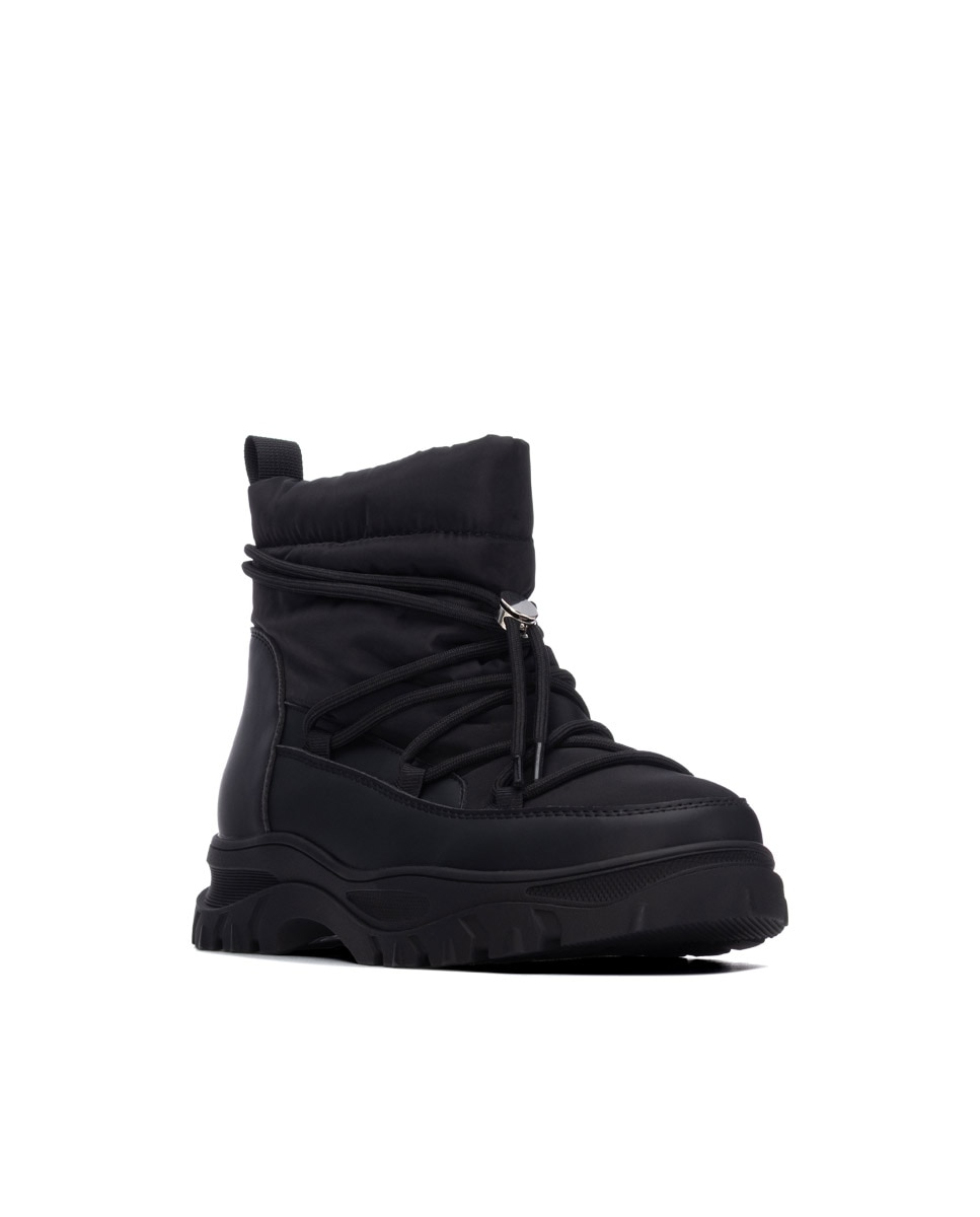 Botines de mujer con cordones - Xti - Negro Negro-3
