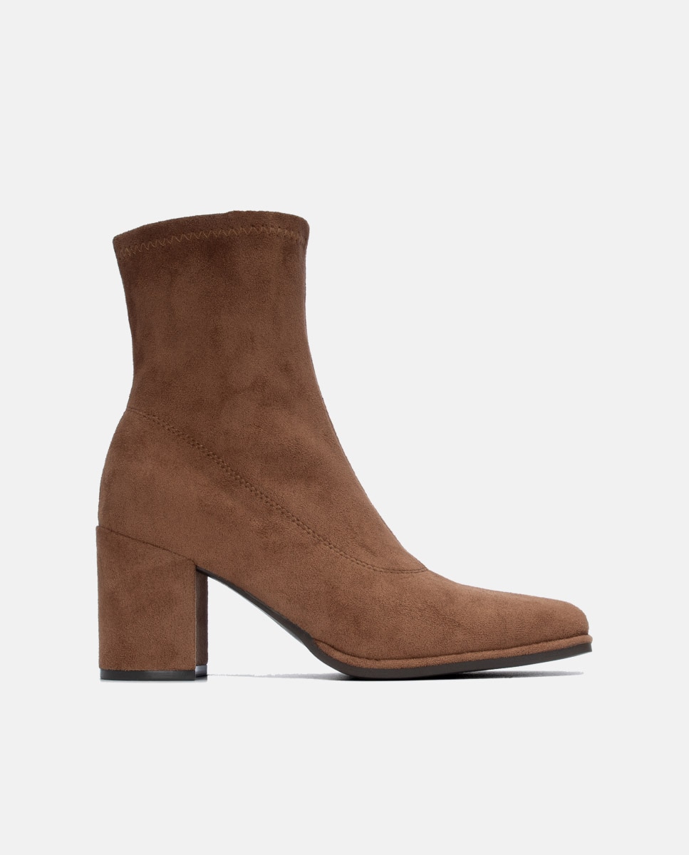 Botines básicos de mujer con cremallera - Xti - Camel Camel-1