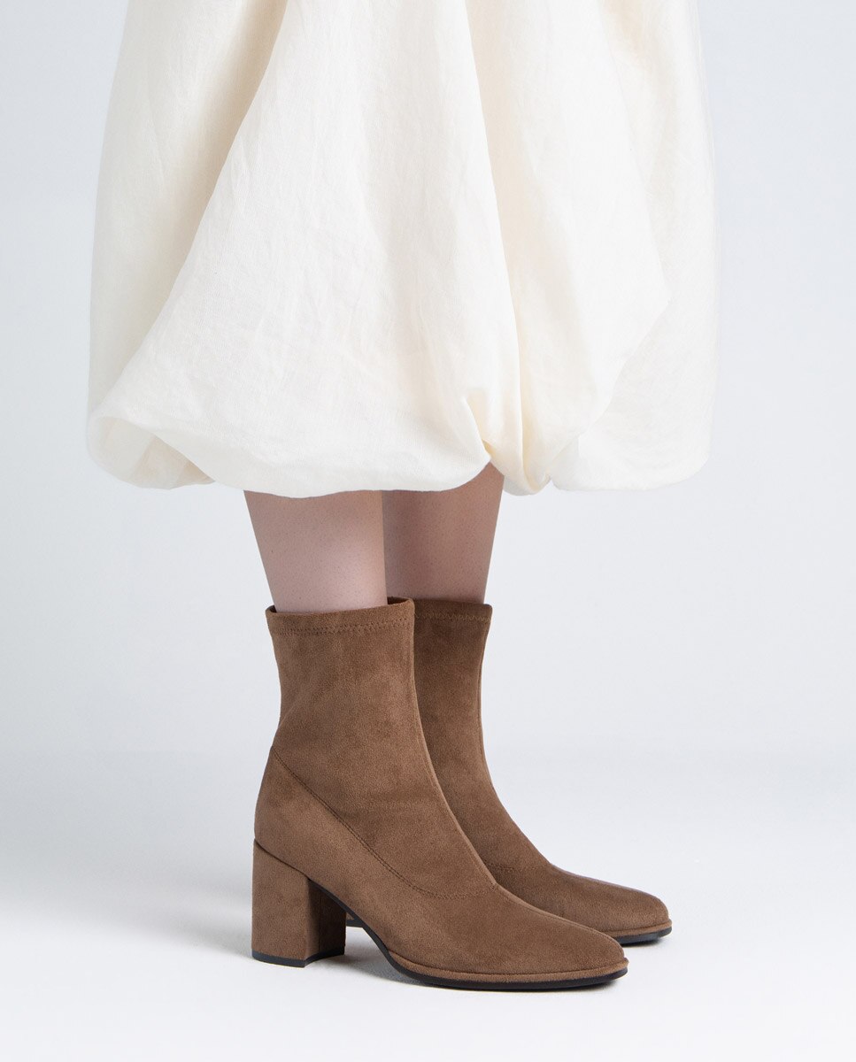 Botines básicos de mujer con cremallera - Xti - Camel Camel-2