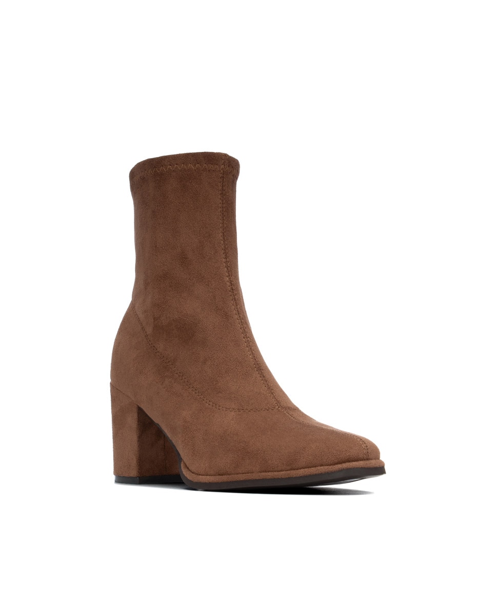 Botines básicos de mujer con cremallera - Xti - Camel Camel-3
