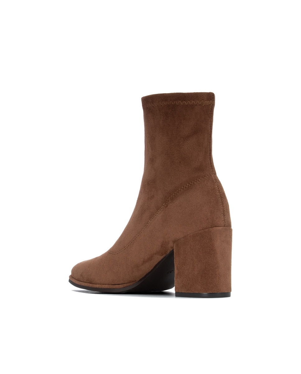 Botines básicos de mujer con cremallera - Xti - Camel Camel-4