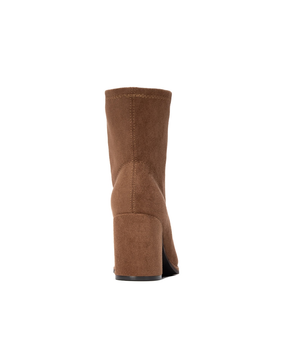 Botines básicos de mujer con cremallera - Xti - Camel Camel-8