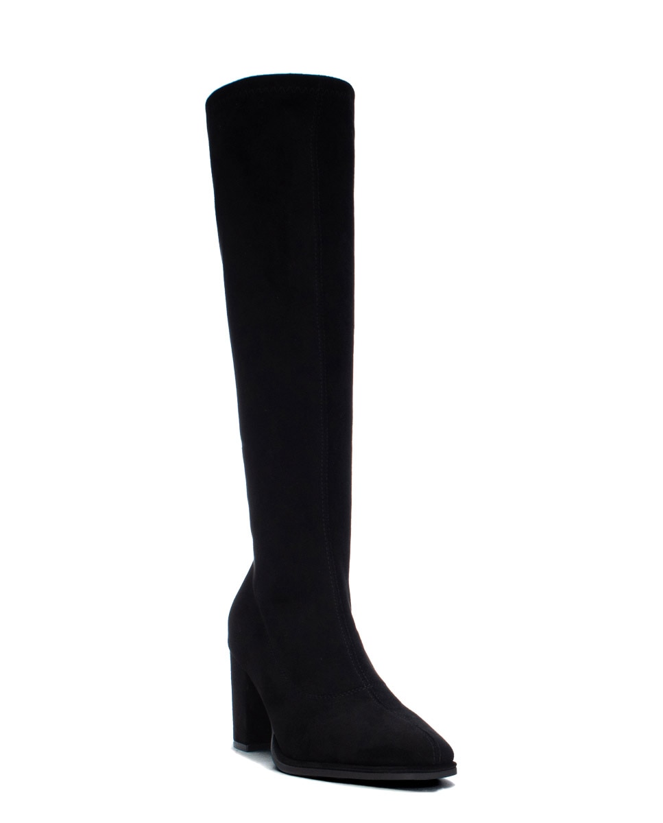 Bota alta de mujer con tacón - Xti - Negro Negro-3