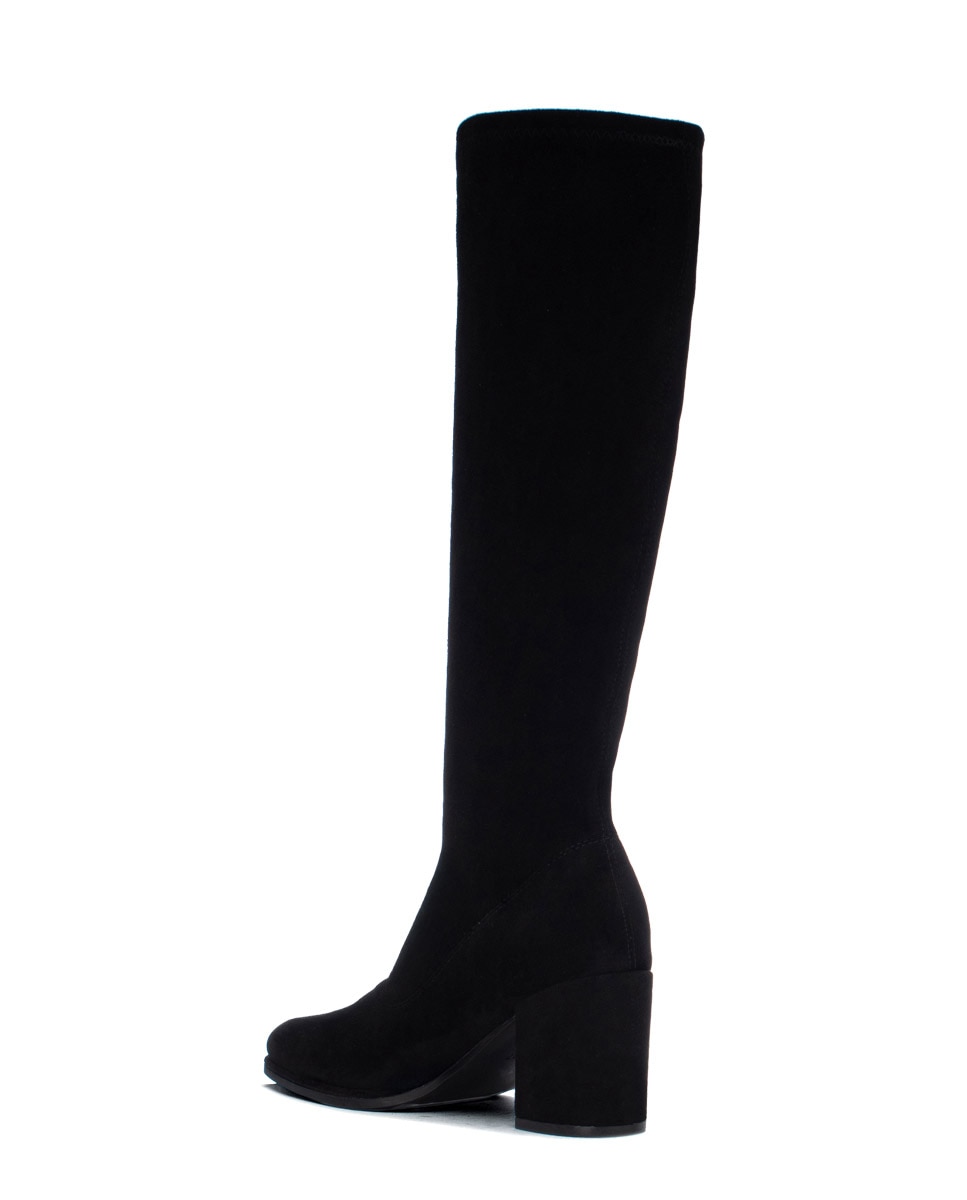 Bota alta de mujer con tacón - Xti - Negro Negro-2