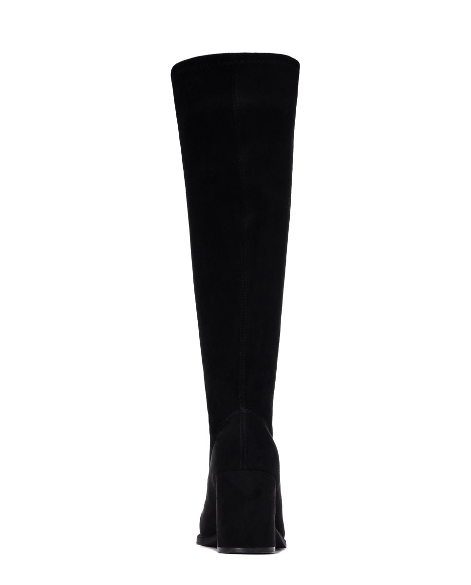 Bota alta de mujer con tacón - Xti - Negro Negro-5