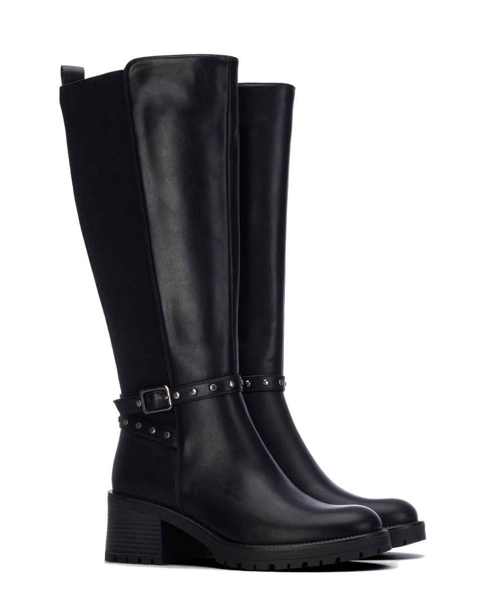 Bota de mujer con hebilla - Xti - Negro Negro-4