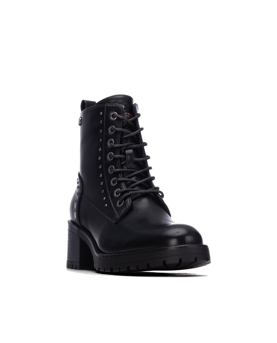 Botín de mujer con cordones - Xti - Negro Negro-3