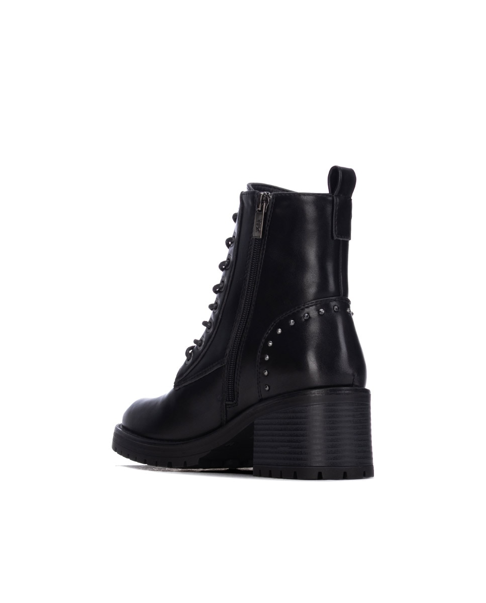 Botín de mujer con cordones - Xti - Negro Negro-2