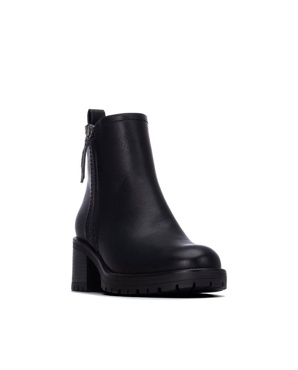 Botines de mujer con cremallera - Xti - Negro Negro-3