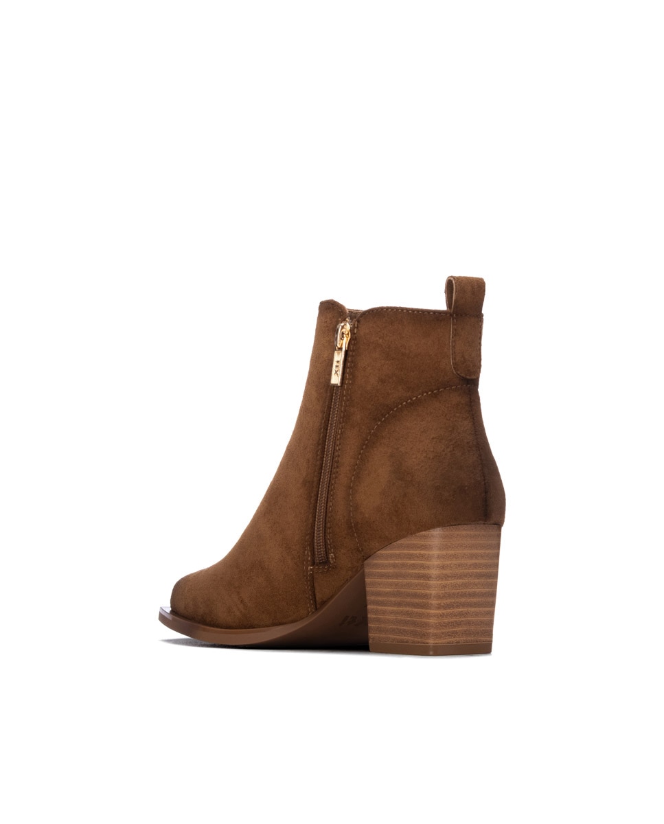Botines de mujer con cremallera - Xti - Camel Camel-2