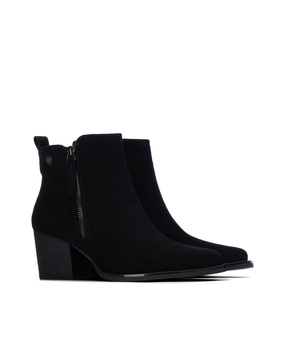 Botines de mujer con cremallera - Xti - Negro Negro-4