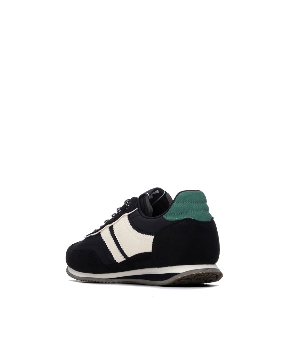 Zapatilla de mujer con cordones - Xti - Negro Negro-2