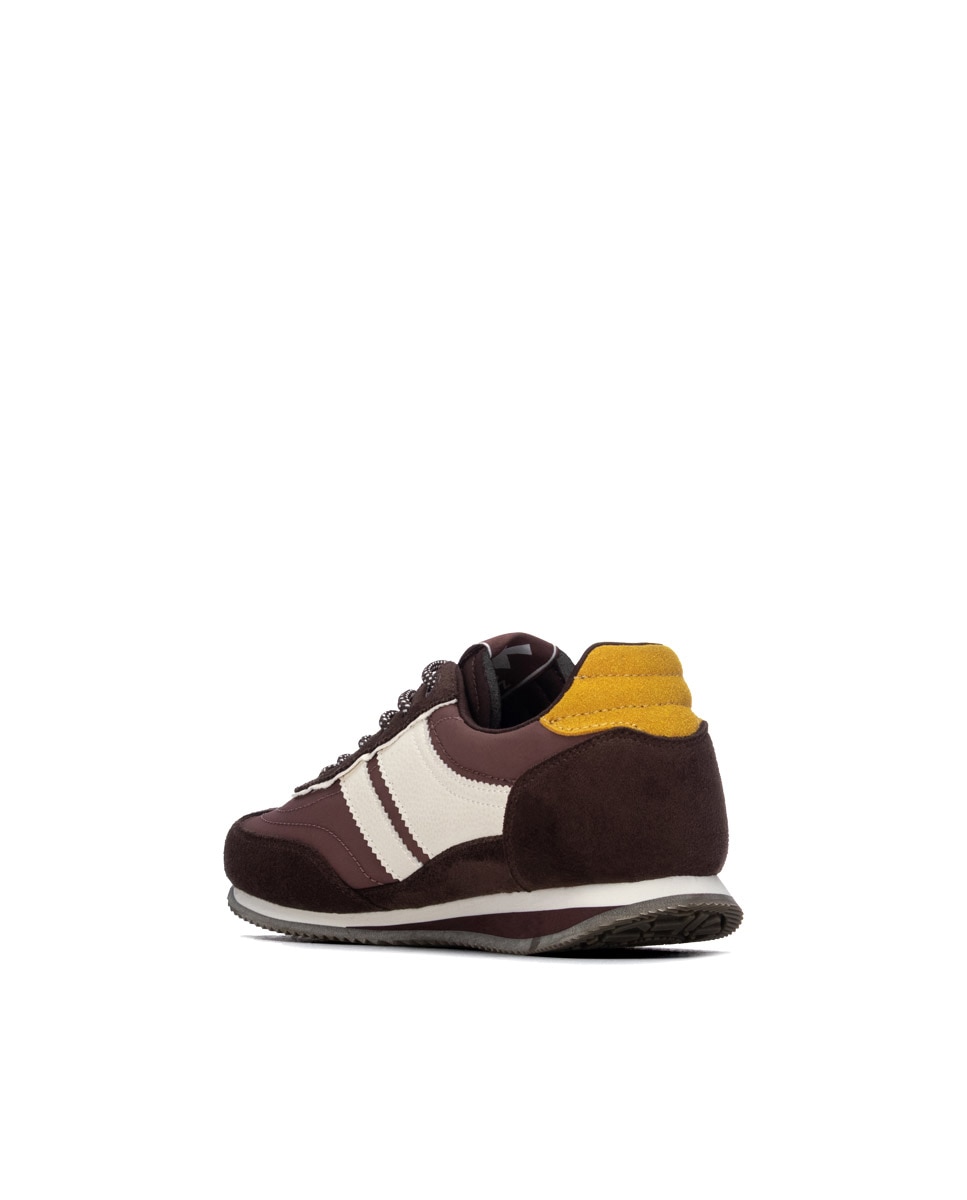 Zapatilla de mujer con cordones - Xti - Marrón Marrón-2
