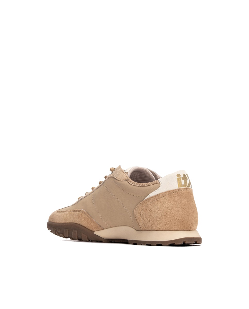 Zapatilla de mujer con cordones - Xti - Beige Beige-2