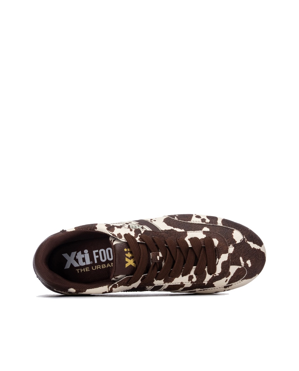 Zapatilla de mujer con cordones - Xti - Estampado Estampado-5