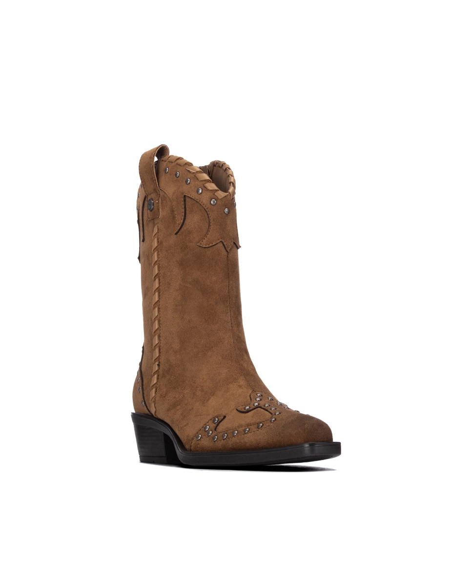 Bota de mujer con cremallera - Xti - Camel Camel-3