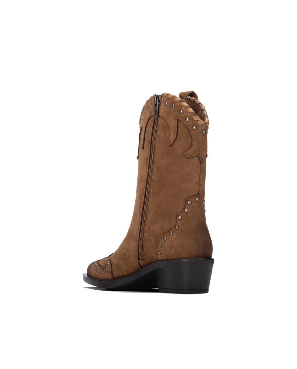 Bota de mujer con cremallera - Xti - Camel Camel-2