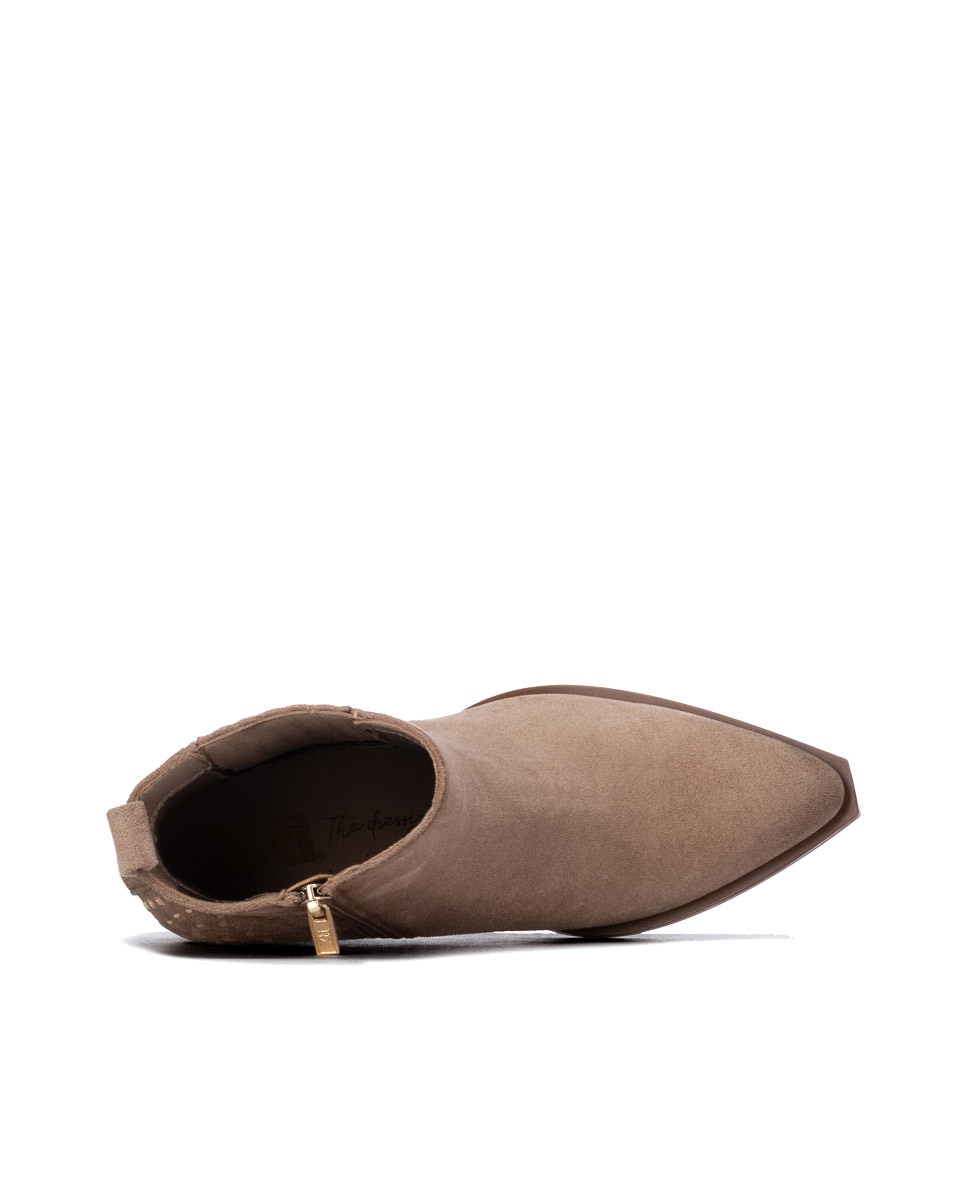 Botín de mujer con tacón - Xti - Beige Beige-5