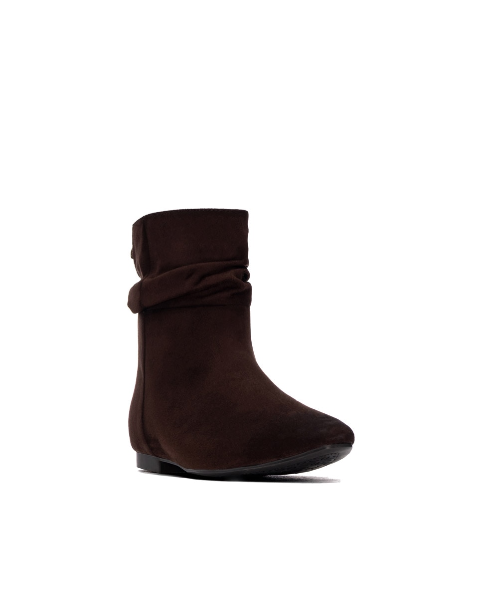Botines de mujer con cremallera - Xti - Marrón Marrón-3