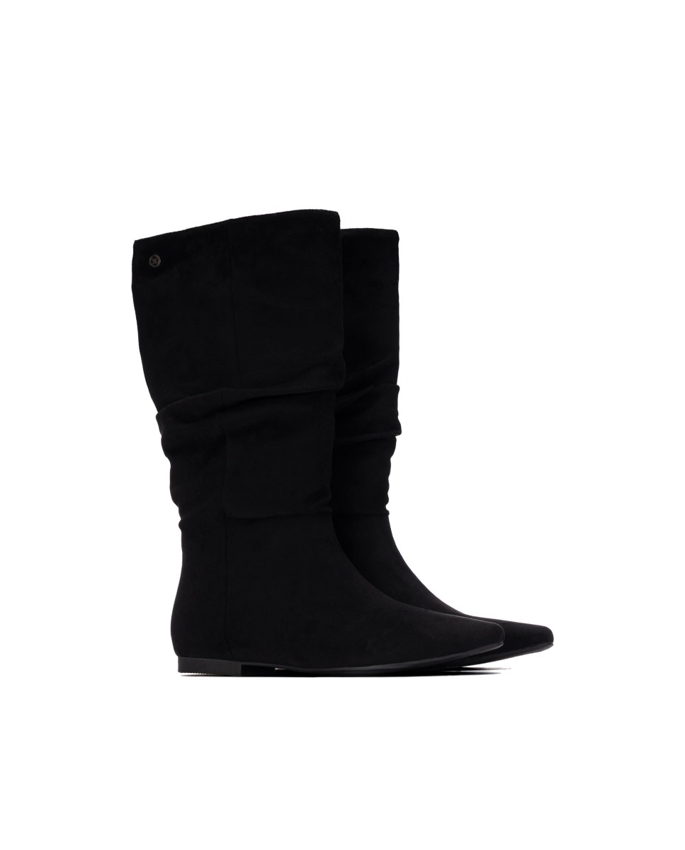 Bota de mujer plana - Xti - Negro Negro-4