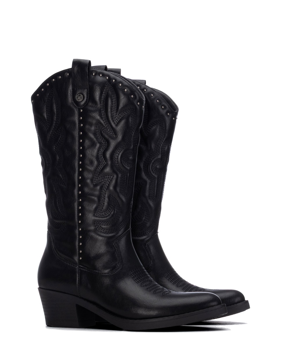 Bota de mujer con cremallera - Xti - Negro Negro-5