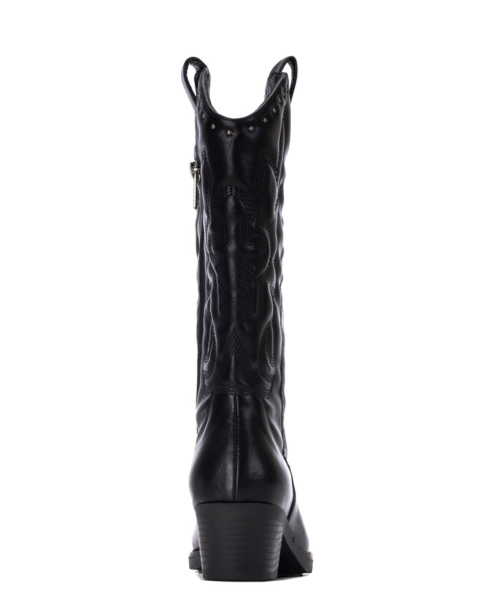 Bota de mujer con cremallera - Xti - Negro Negro-4