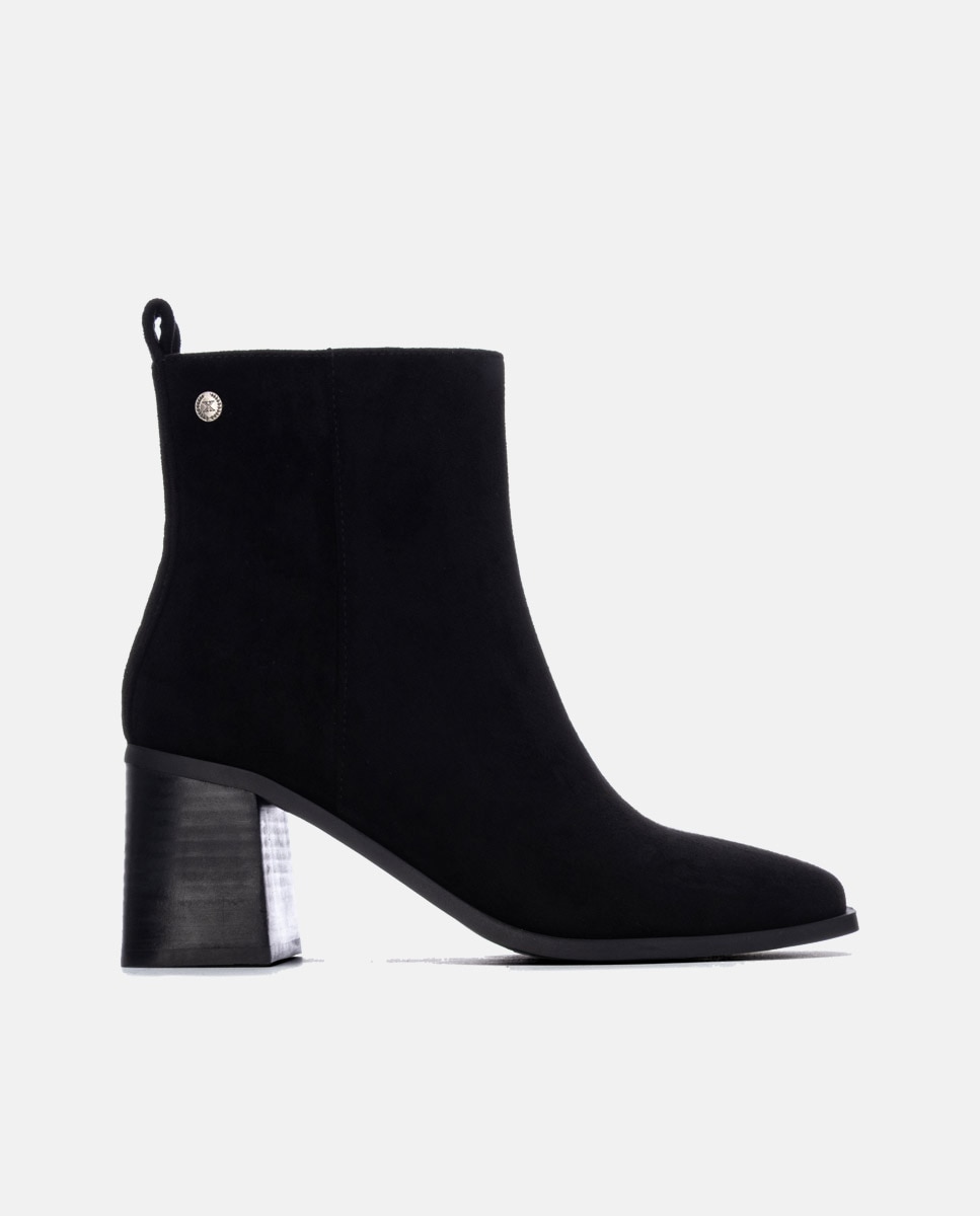 Botines de mujer con cremallera - Xti - Negro Negro-1
