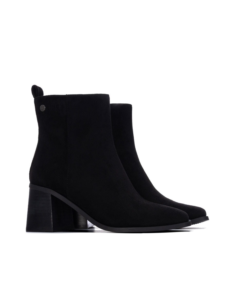 Botines de mujer con cremallera - Xti - Negro Negro-4