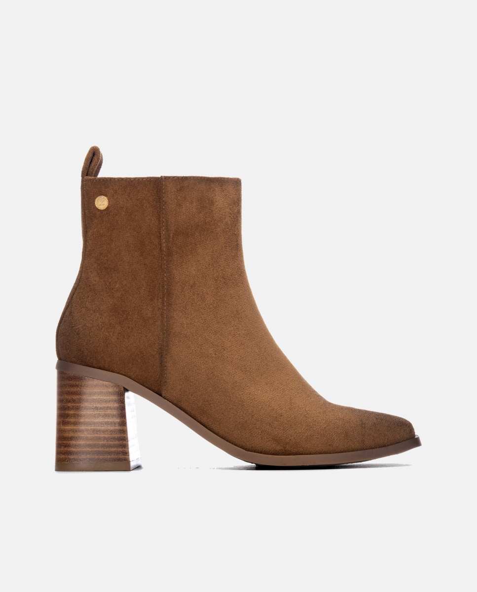 Botines de mujer con cremallera - Xti - Camel Camel-1