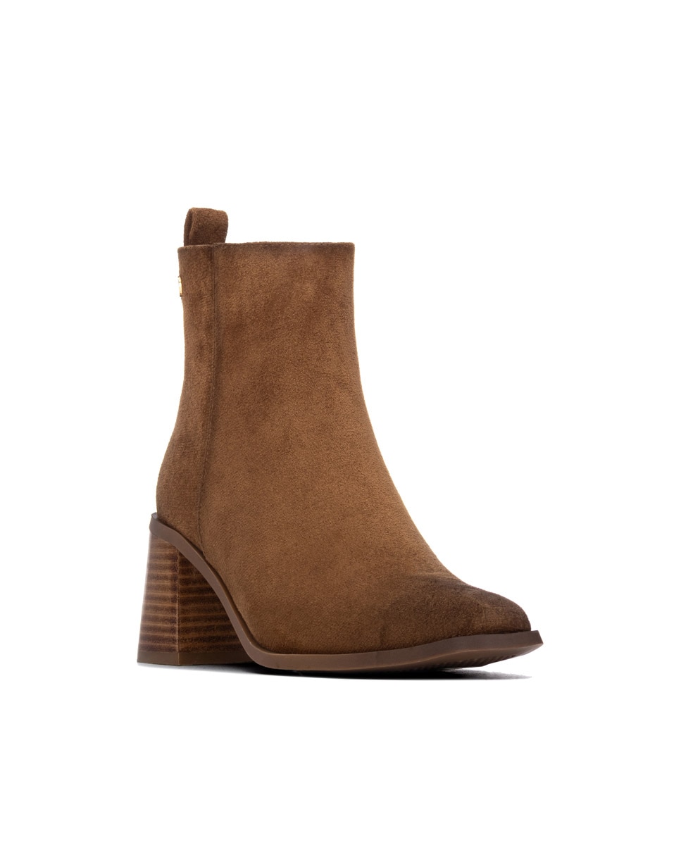 Botines de mujer con cremallera - Xti - Camel Camel-3