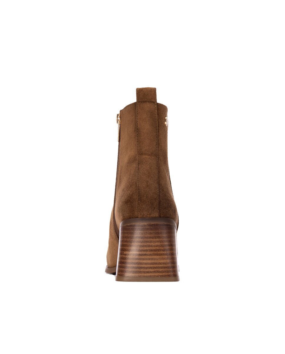 Botines de mujer con cremallera - Xti - Camel Camel-5