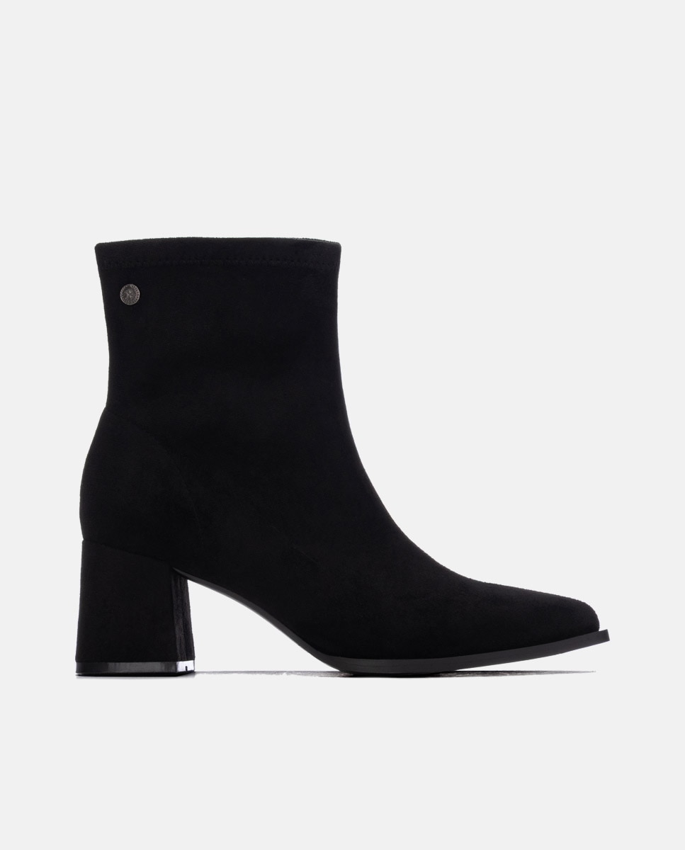 Botines de mujer con cremallera - Xti - Negro Negro-1